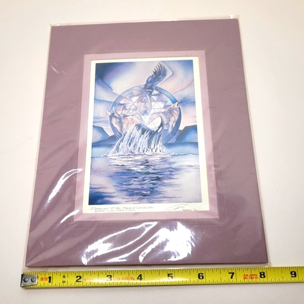 DOORWAY TO THE FOUR ELEMENTS EARTH WIND FIRE & RAIN Jody Bergsma Art Print NWT - Picture 7 of 8